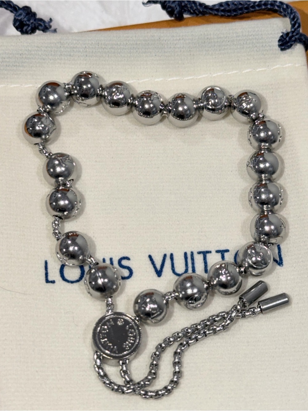 Fashion Silver Bead Adjustable Bracelet